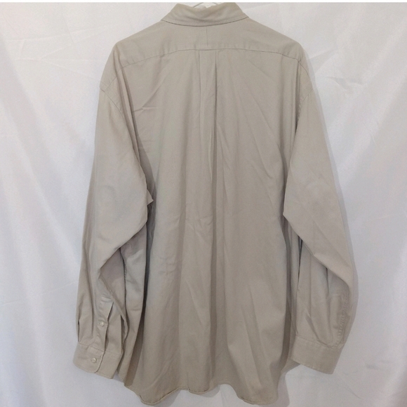 Vintage Ralph Lauren Button Up Shirt Mens XXL Khaki Blaire Pony 90s Preppy - Picture 6 of 14